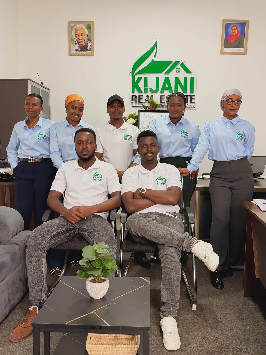 Kijani Real Estate Team during a site visit in Arusha